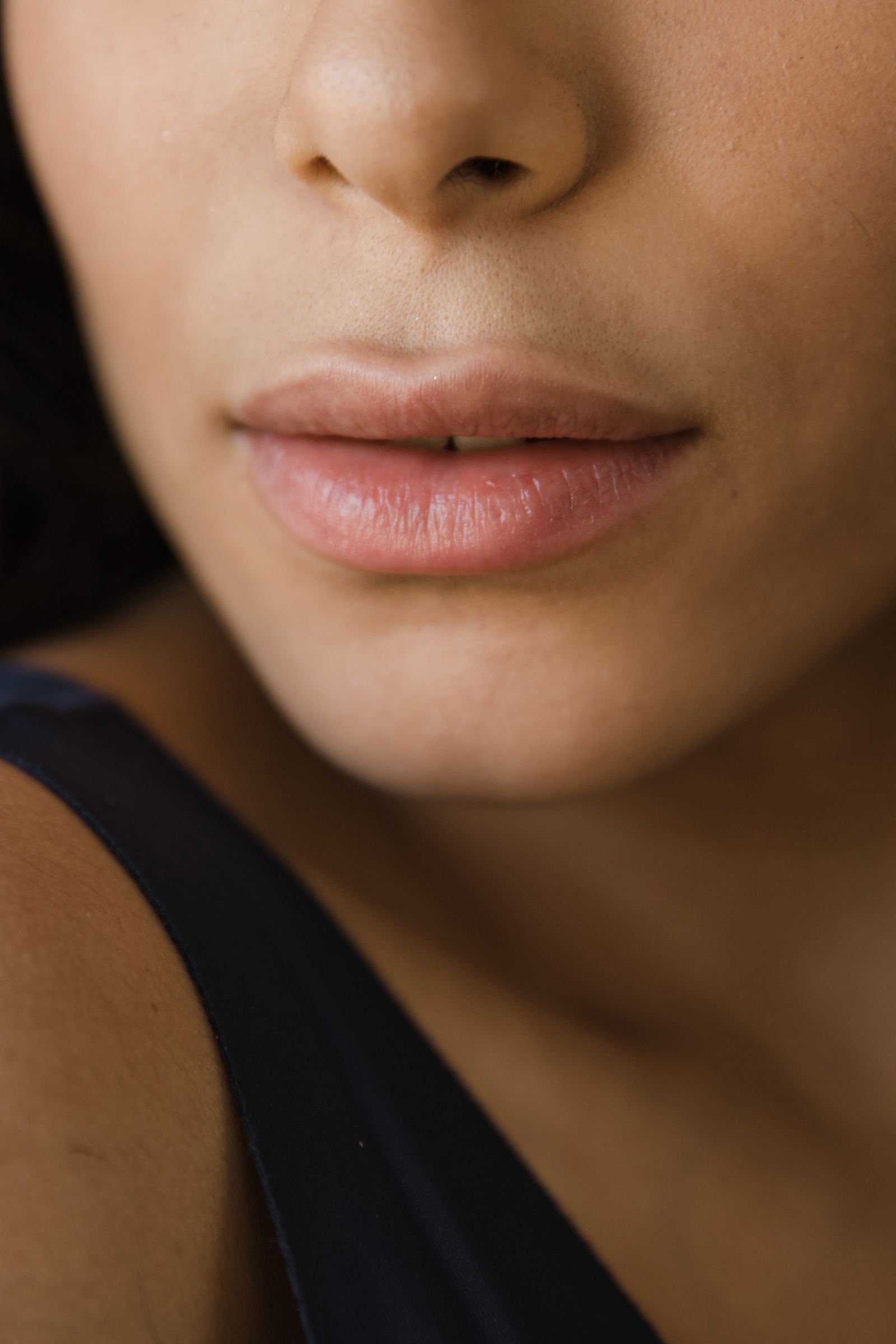 Nahaufnahme natürlicher Lippen (Symbolbild)
